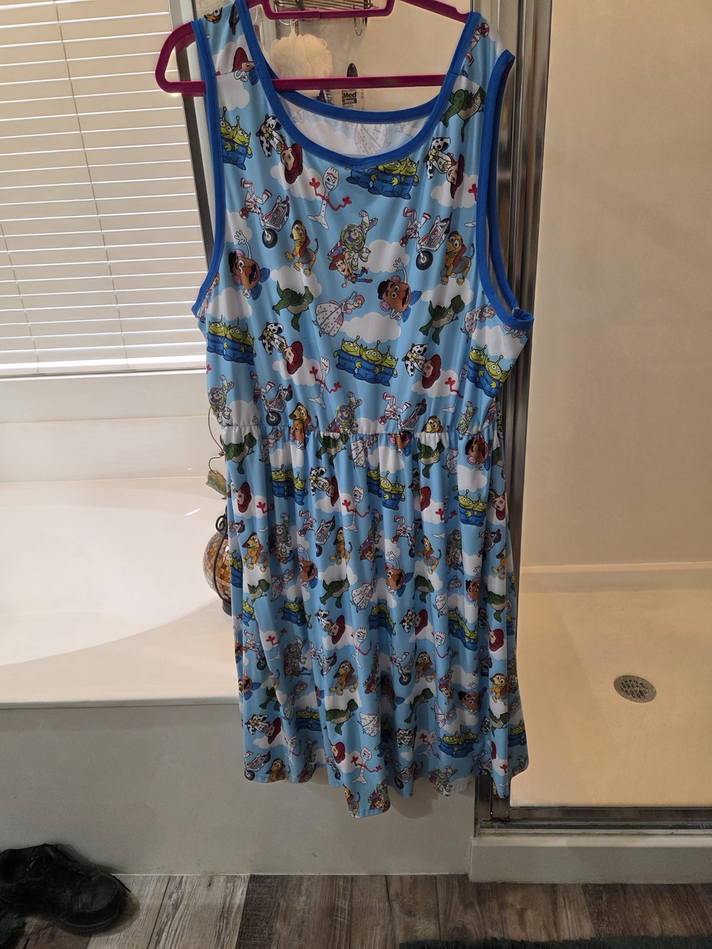 Disney Toy StoeyLight Blue Character Print Tank Dress